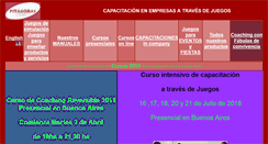 Desktop Screenshot of capacitacion-juegos.com.ar